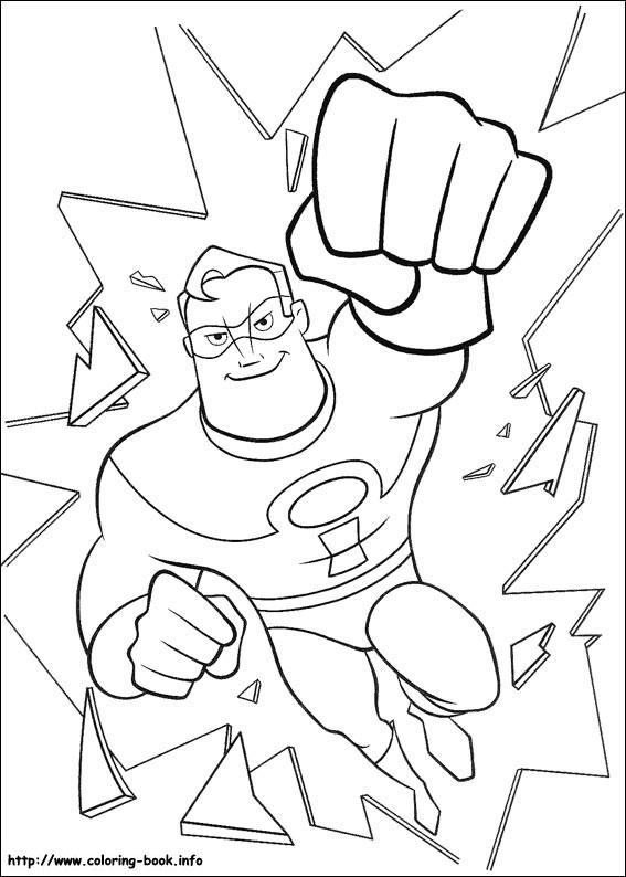 The Incredibles coloring picture